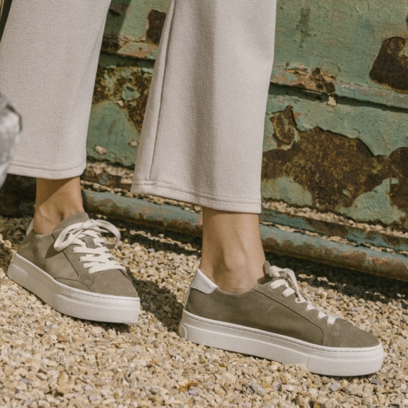 NIB Soludos Ibiza Platform, Sage Green, Size 8.5 - Picture 2 of 9